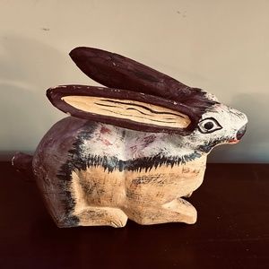 Large Wooden Rabbit